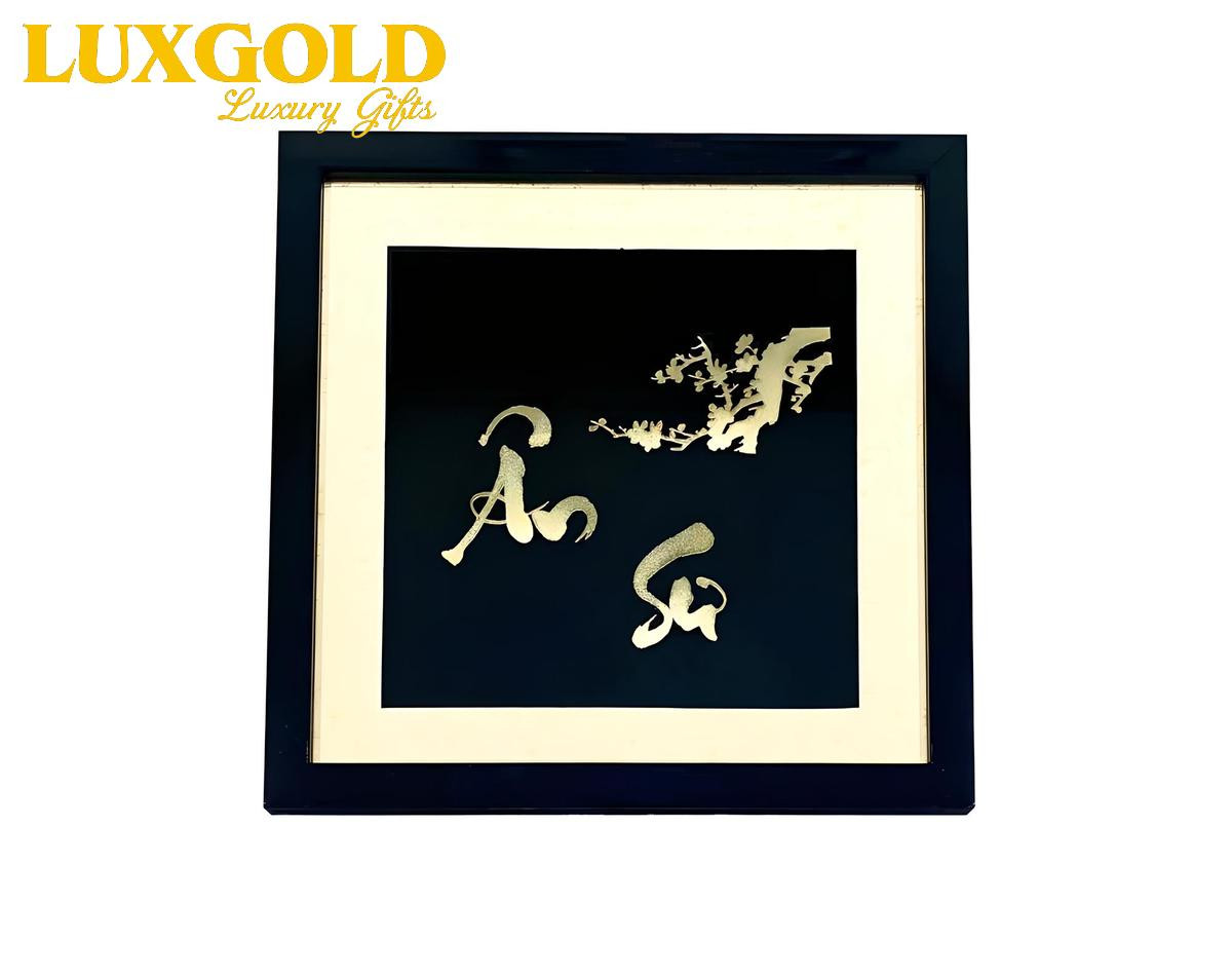 Tranh Ân Sư mạ vàng 24k-