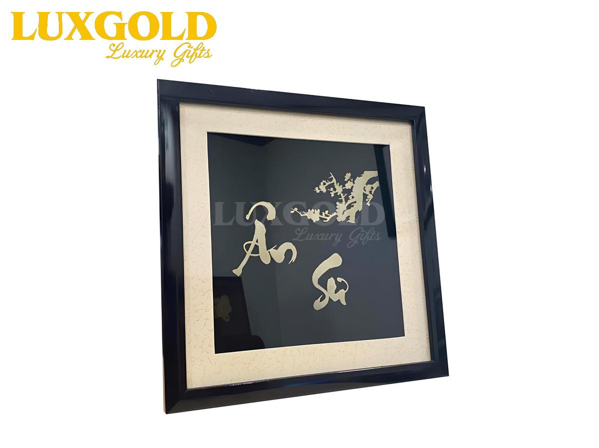 Tranh Ân Sư mạ vàng 24k 1-