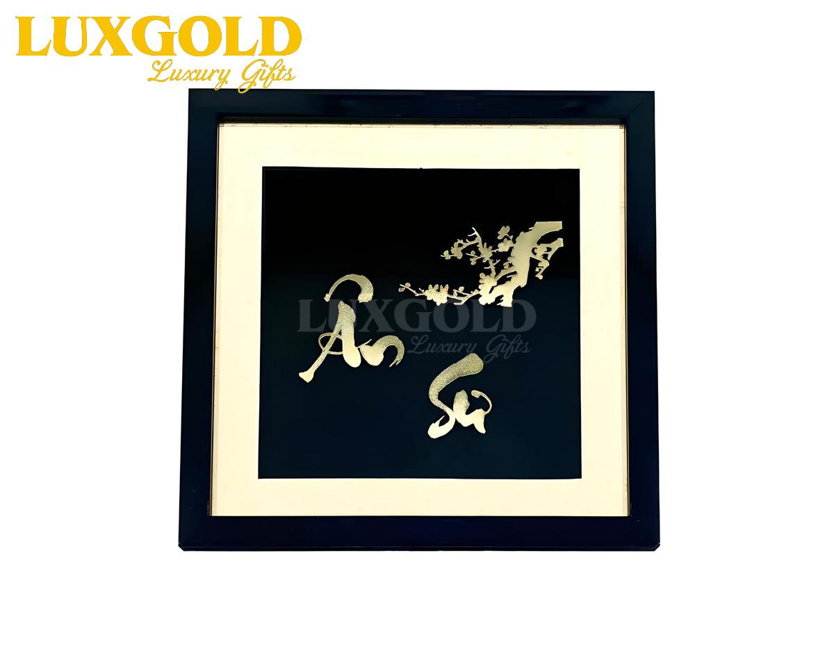 Tranh Ân Sư mạ vàng 24k-