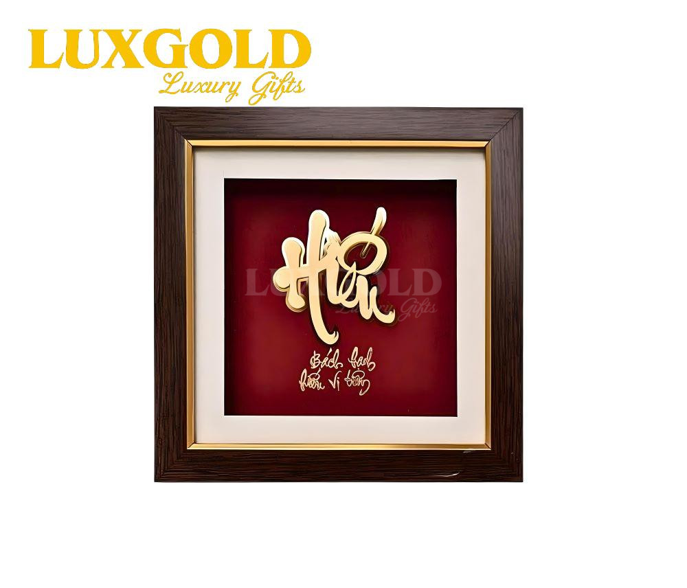 Tranh Chữ Hiếu Mạ Vàng 24k của Lux Gold - Quà tặng cao cấp 1 Tranh Chữ Hiếu Mạ Vàng 24k của Lux Gold - Quà tặng cao cấp 1