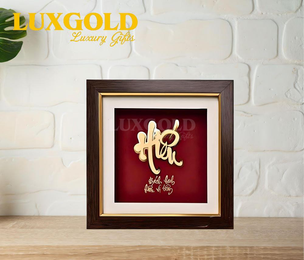 Tranh Chữ Hiếu Mạ Vàng 24k của Lux Gold - Quà tặng cao cấp 2 Tranh Chữ Hiếu Mạ Vàng 24k của Lux Gold - Quà tặng cao cấp 2