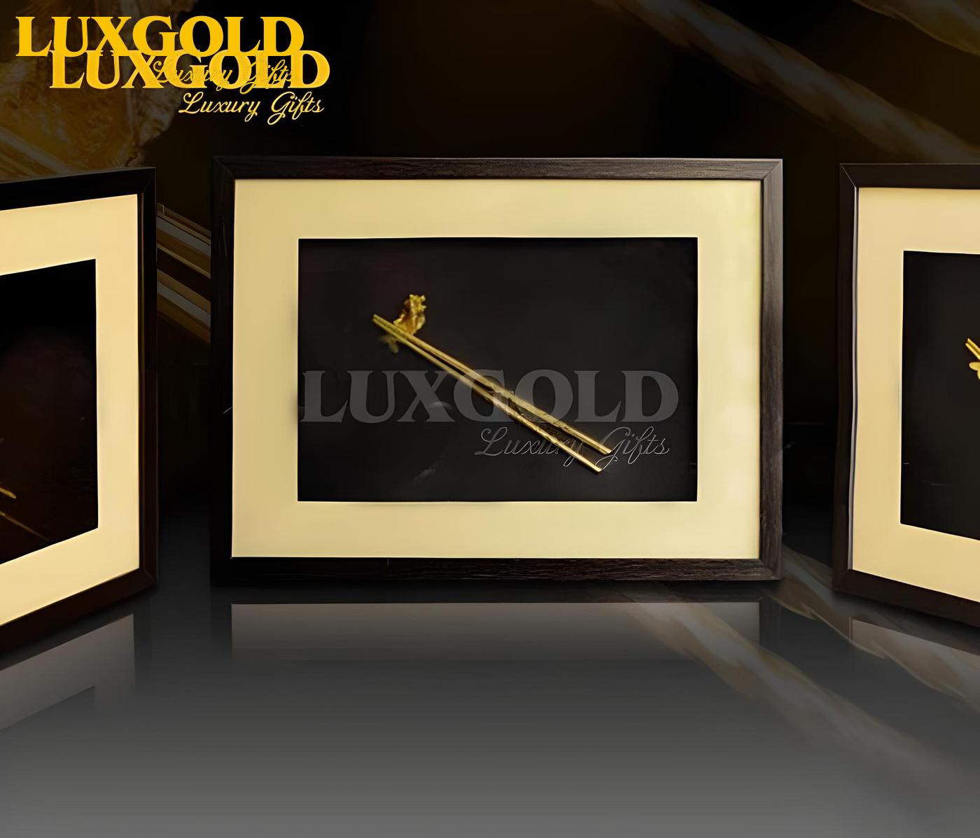 Tranh Đôi Đũa Mạ Vàng 24k - Hạnh Phúc Phát Tài 1