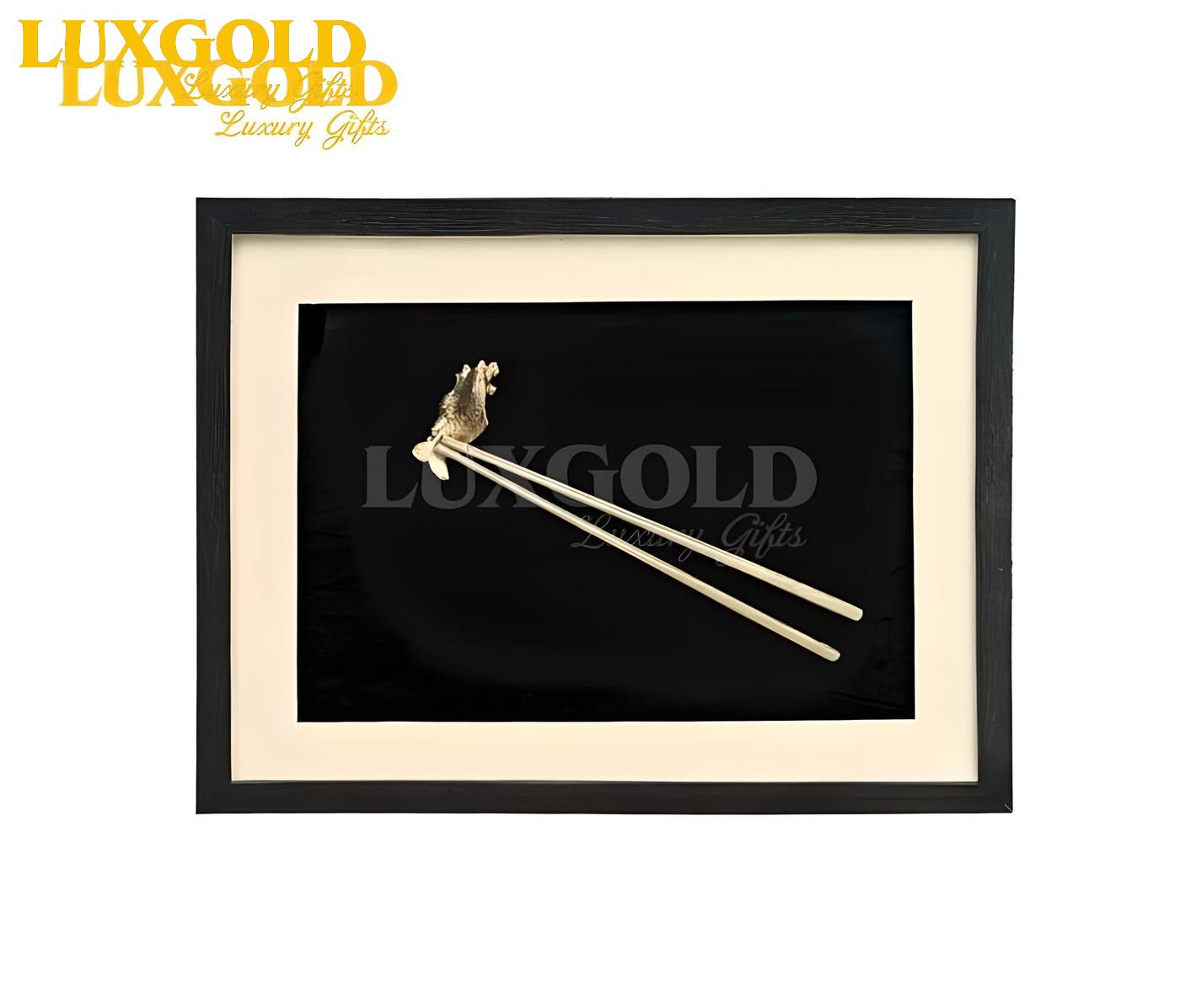 Tranh Đôi Đũa Mạ Vàng 24k - Hạnh Phúc Phát Tài 3