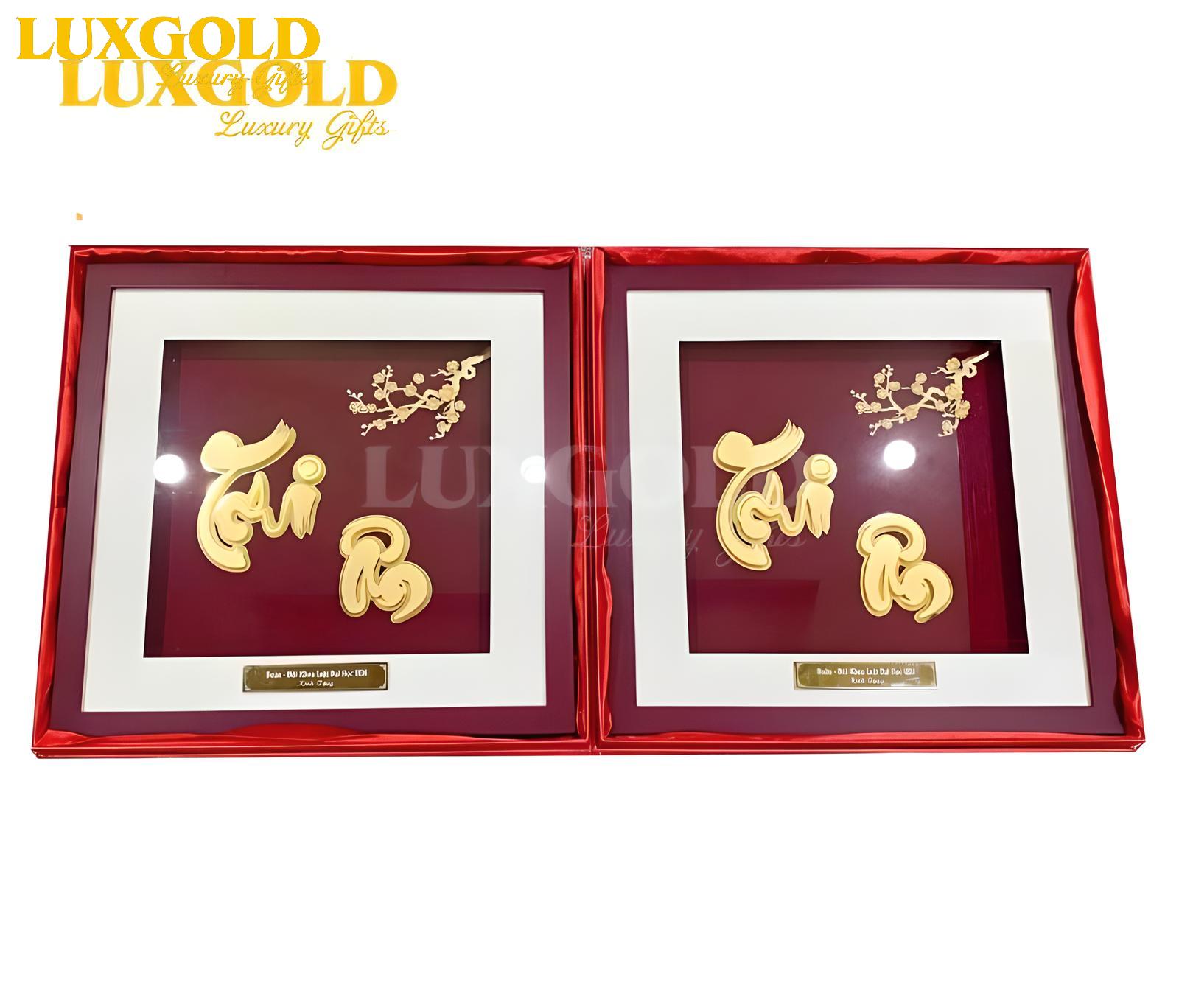 Tranh Tri Ân Mạ Vàng 24k - Kích thước 45x45 cm 1