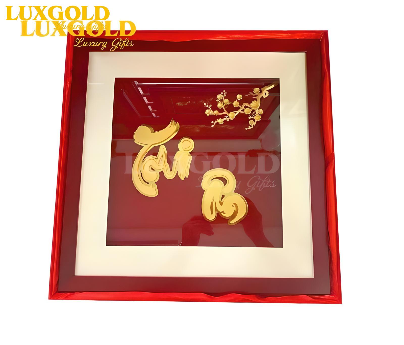 Tranh Tri Ân Mạ Vàng 24k - Kích thước 45x45 cm 3