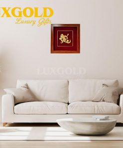 Tranh chữ Đức mạ vàng 45x45 cm 1