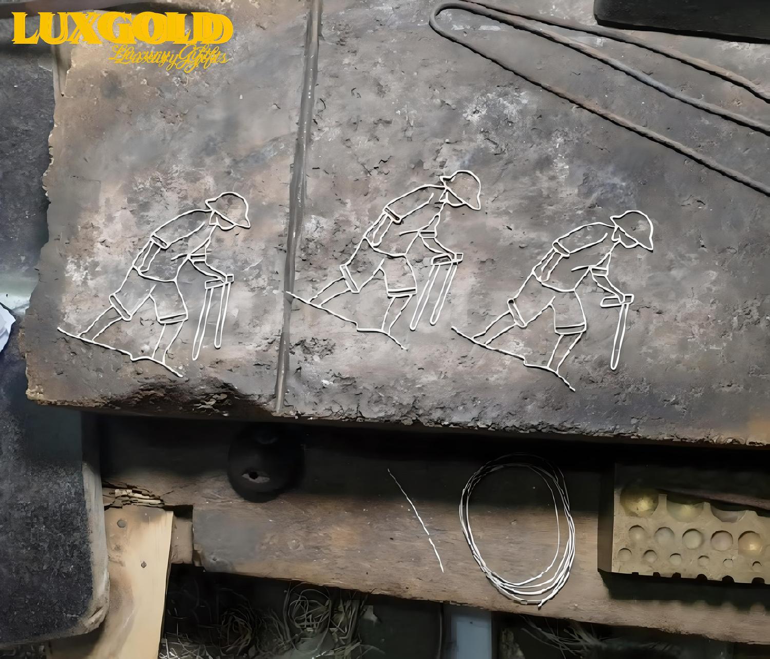 Tranh chữ Ông mạ vàng - Quà tặng mừng thọ 4