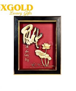 Tranh chữ Phát mạ vàng 24k - Kích thước 36x58cm 2